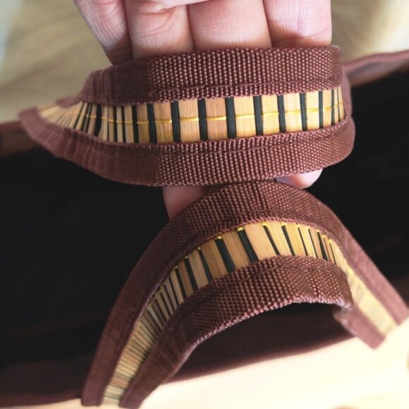 Kate Spade & Bamboodah 'Bamboo & Blue' Picnic Wine Tote Quad Bundle, NWT - Picture 3 of 12